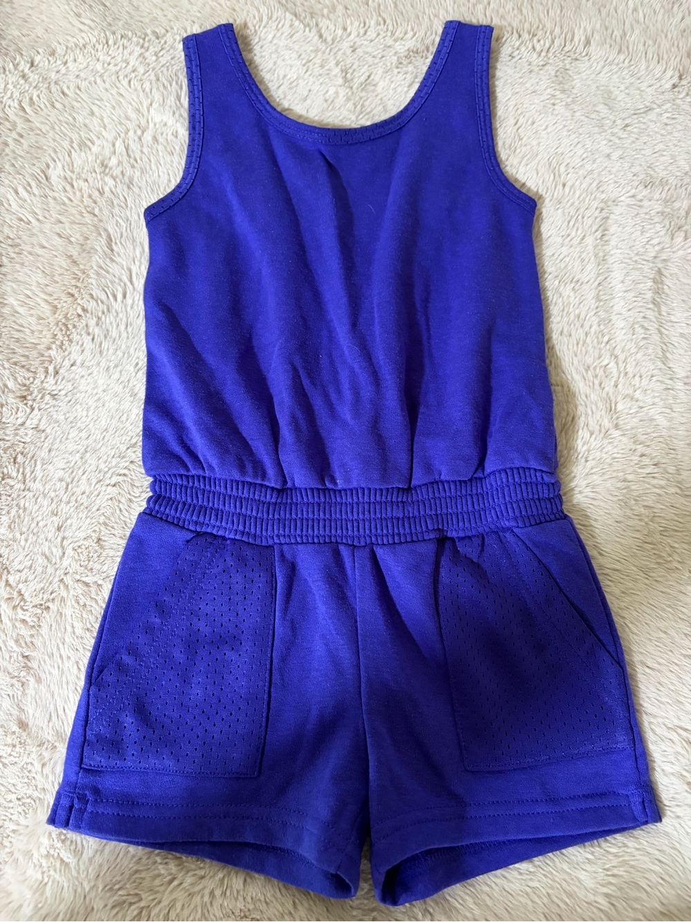 Xersion Girls' Sleeveless Royal Purple Romper
